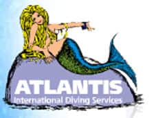Logo du centre ce plongée "Atlantis Diving"